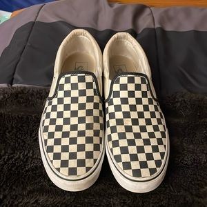 Black and White vans size 10